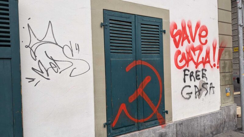 Verwuestung nach Demo